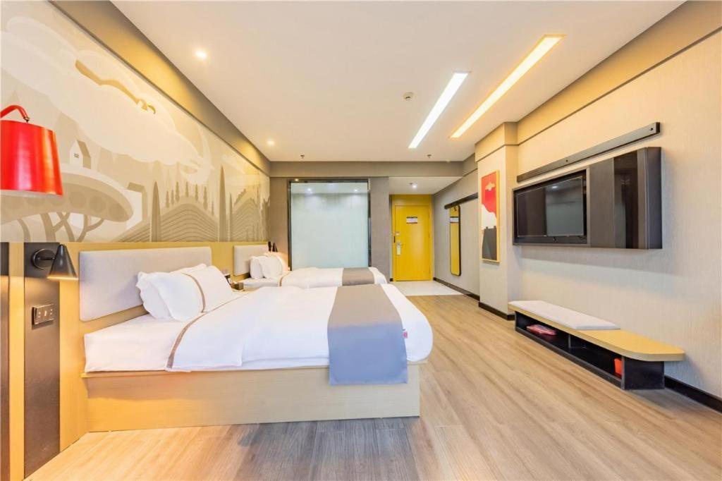 Thank Inn Hotel Hubei Wuhan Caidian Zhong Fa Xincheng Tongji Zewnętrze zdjęcie