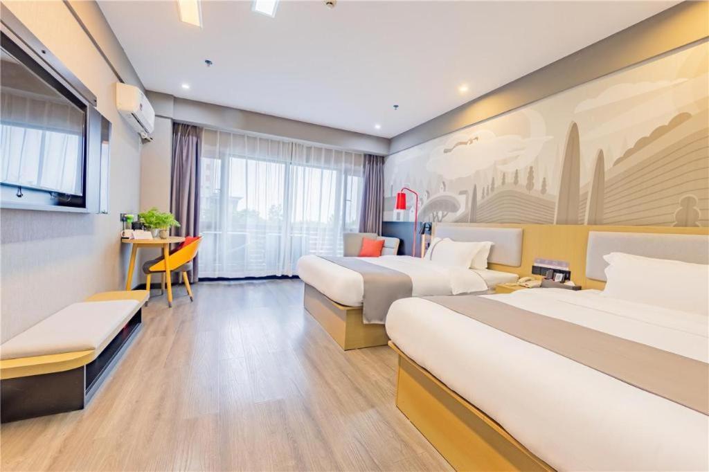 Thank Inn Hotel Hubei Wuhan Caidian Zhong Fa Xincheng Tongji Zewnętrze zdjęcie